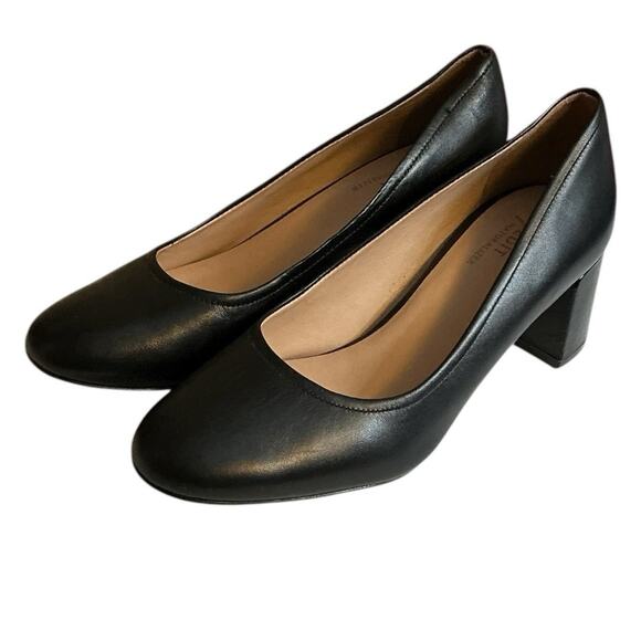 Naturalizer 27 Edit Women's 7M Rebecca Pump Heels Black Leather Support Comfort - Picture 8 of 12